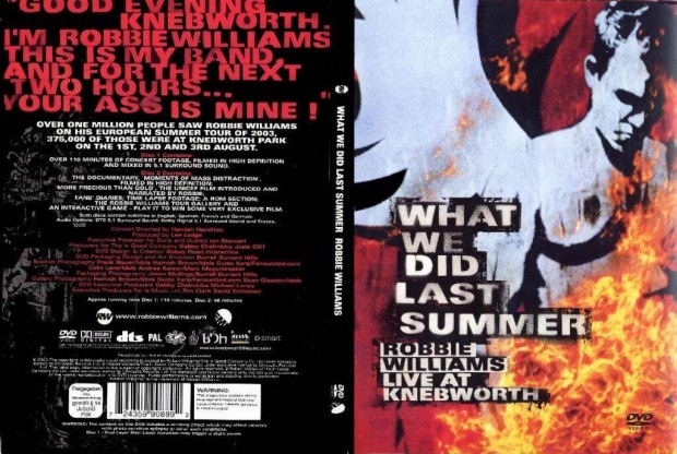 Robbie Williams - What We Did Last Summer dupla DVD