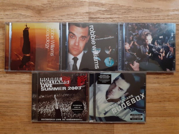 Robbie Williams (jszer, Svjcban vsrolt) CD lemezek egy csomagban