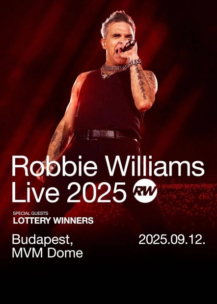 Robbie Williams koncert kiemelt állójegy (1db, 70ezer Ft)