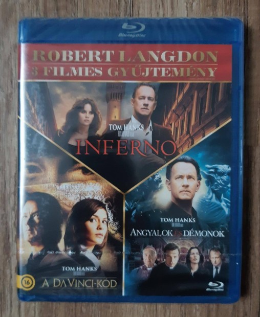 Robert Langdon 3 filmes gyjtemny (3 Blu-Ray) (bontatlan)