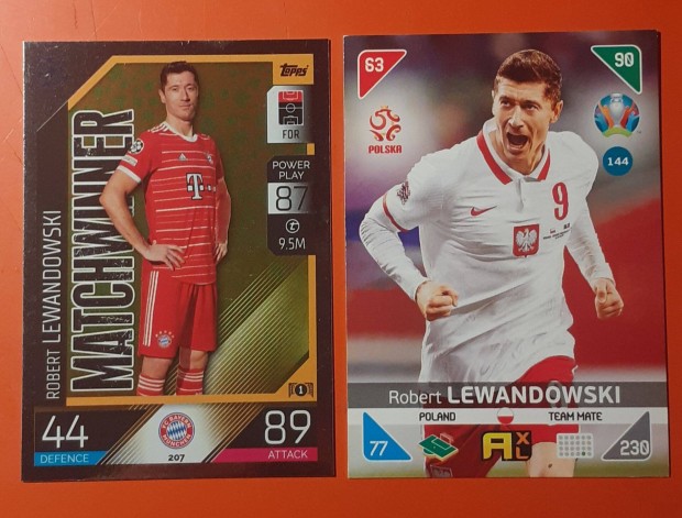 Robert Lewandowski Topps focis krtyk