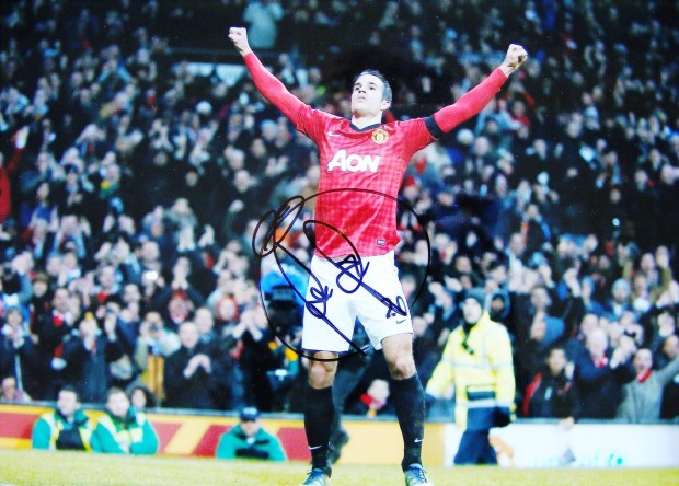 Robin van Persie alrs, autogram MUFC