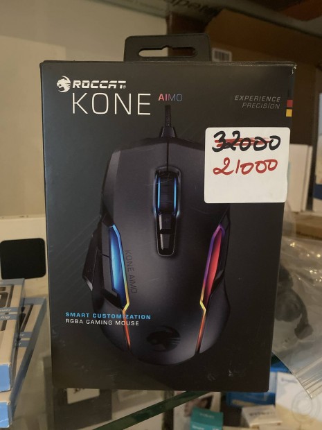 Roccat Kone Aimo Fekete gamer egr