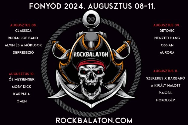 Rock Balaton Fesztivl- Fonyd- augusztus 8-11 -2 brlet- 24e/darab