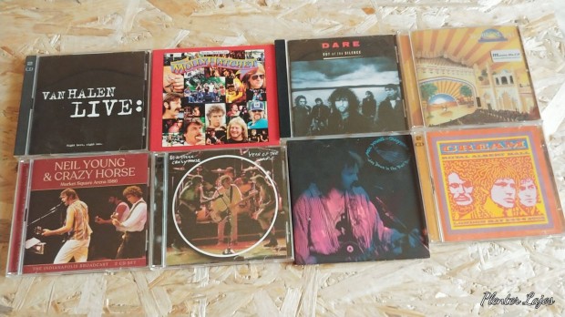 Rock, metal, pop cd, dvd lemezek, 4