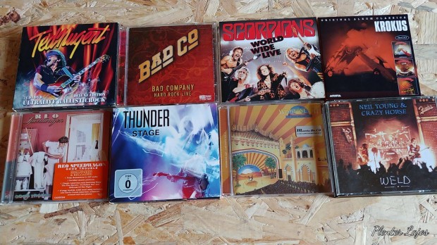 Rock, metal cd, dvd, blu-ray lemezek