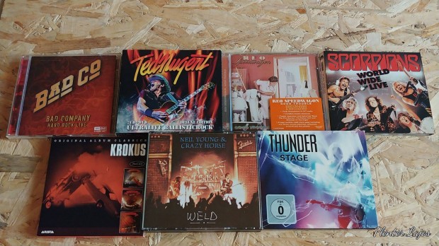 Rock, metal cd, dvd, blu-ray lemezek. 5