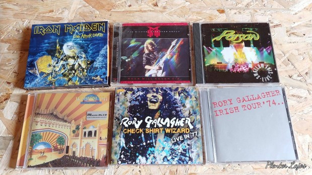Rock, metl koncert cd lemezek/ Iron Maiden, MSG, Rory Gallagher