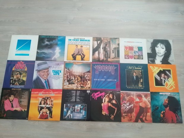 Rock bakelit lemezek újszerűk, Nyugati nyomásúak, Foxpost szállítással