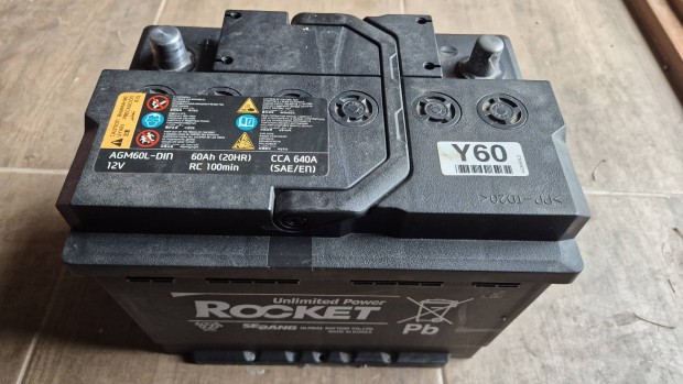 Rocket 12V 60Ah akkumltor AGM