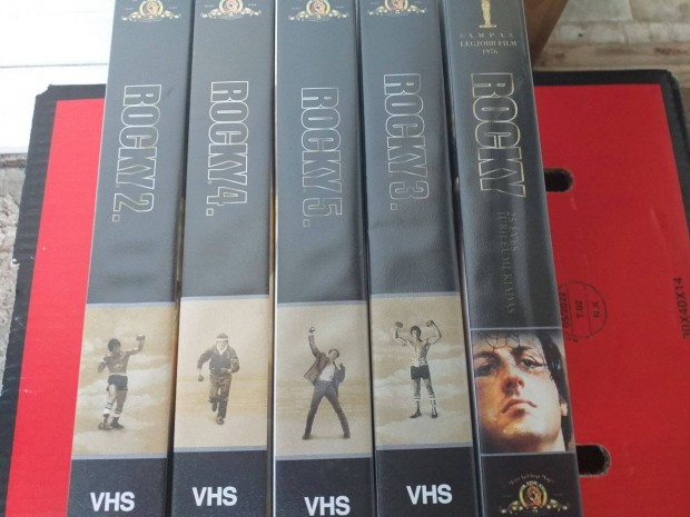 Rocky VHS, 5 darabos sorozat elad