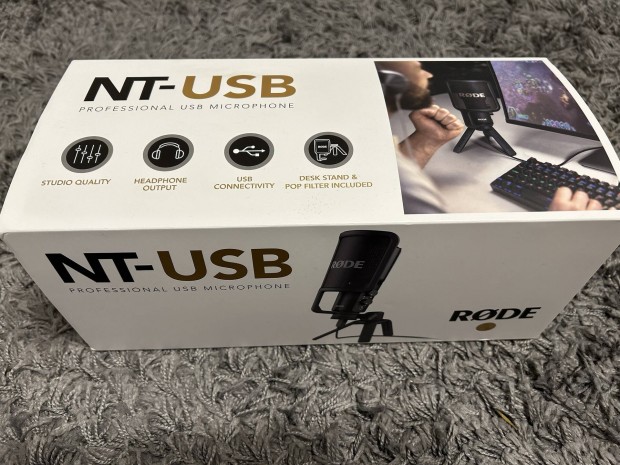 Rode NT-USB+ professzionlis kondenztor USB mikrofon