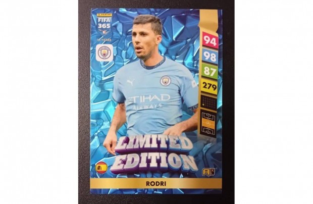 Rodri Manchester City Limited Edition focis krtya Panini FIFA 2025