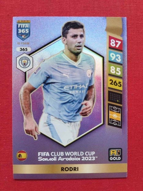 Rodri (Manchester City) FIFA 365 2025 World Cup 2023 focis krtya