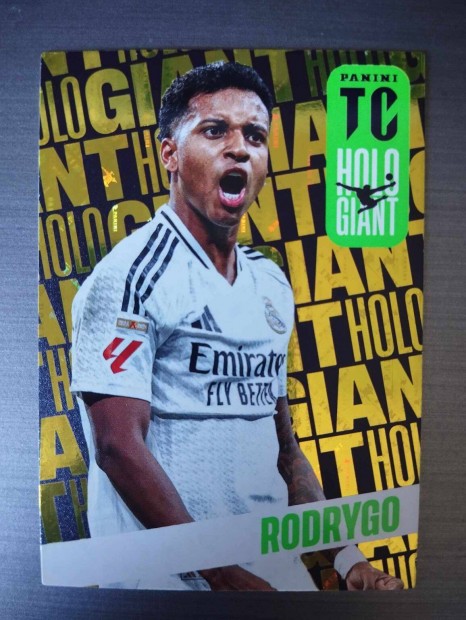 Rodrygo (Real Madrid) Holo Giant Top Class 2025 focis kártya