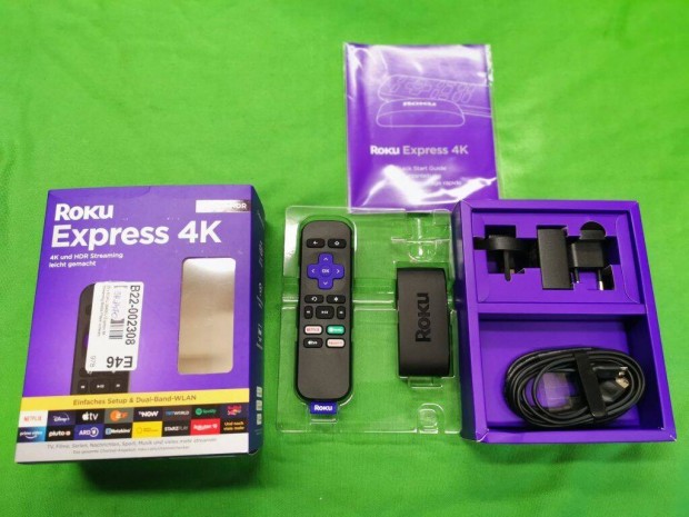Roku Express 4K HDR TV okost dobozban!
