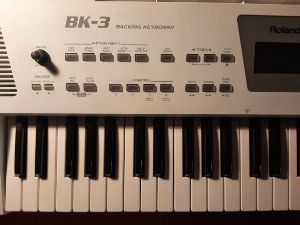 Roland BK-3 White makultlan!