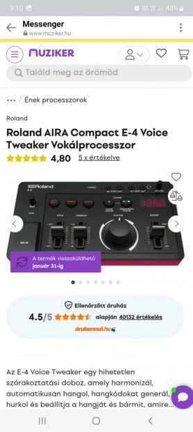 Roland E 4 vocalprocessor