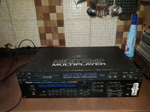 Roland JV-1080 synthesizer + miditemp mp88-w hibatlan egyben