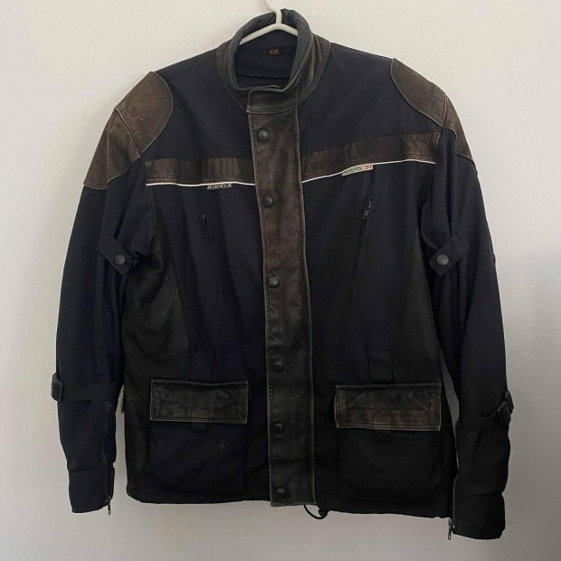 Roleff bőrrel kombinált cordura kabát XXL-es