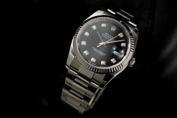 Rolex Datejust 36 fluted -black diamond dial