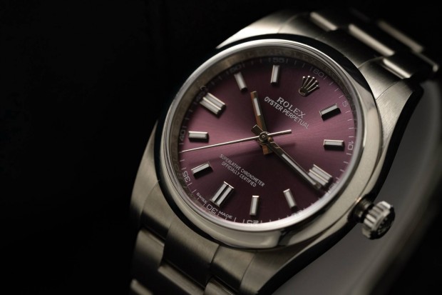 Rolex Oyster Perpetual 36 Grape dial Full SET