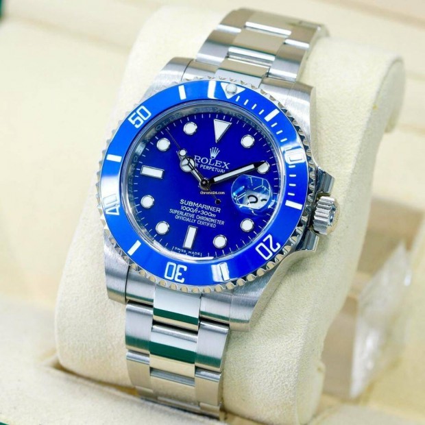 Rolex Submariner Silver Blue