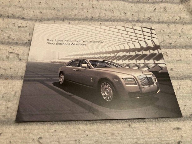 Rolls-Royce Ghost prospektus, Rolls Royce katalgus, brossra