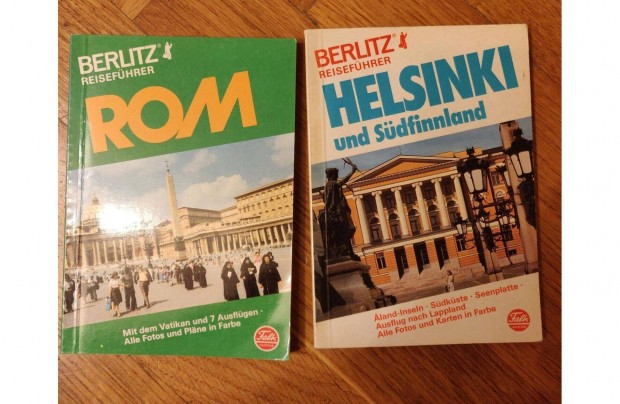 Róma és Helsinki - német nyelvű Berlitz útikönyvek