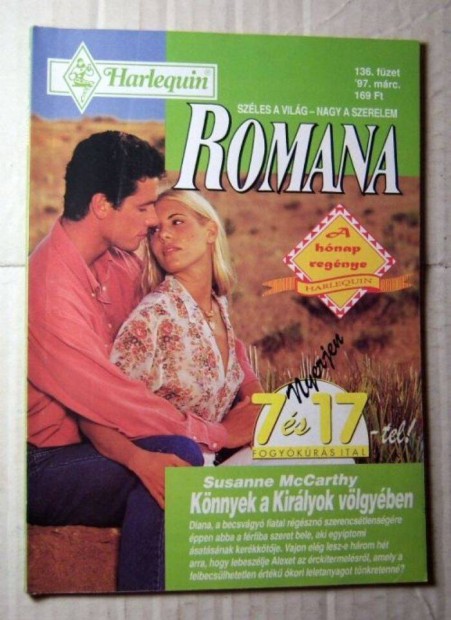 Romana 136. Knnyek a Kirlyok Vlgyben (Susanne Mccarthy) 1997