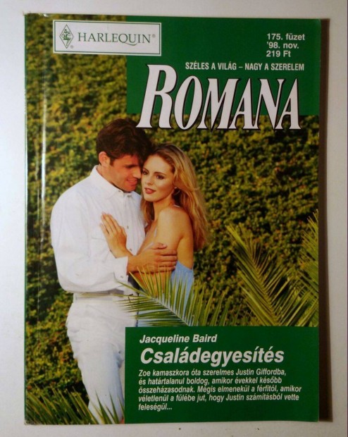 Romana 175. Csaldegyests (Jacqueline Baird) 1998 (6kp+tartalom)