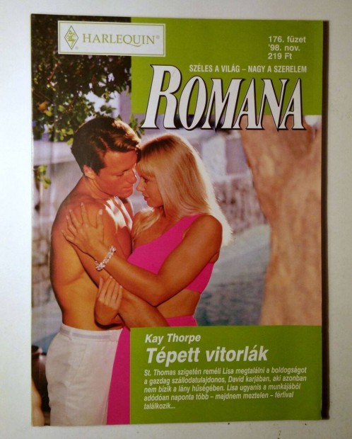 Romana 176. Tpett Vitorlk (Kay Thorpe) 1998 (6kp+tartalom)