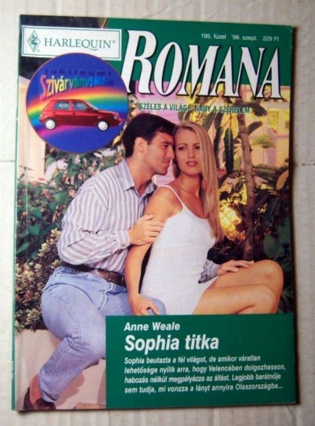 Romana 195. Sophia Titka (Anne Weale) 1999 (romantikus)