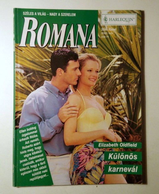 Romana 205. Klns Karnevl (Elizabeth Oldfield) 2000 (6kp+tartalom)