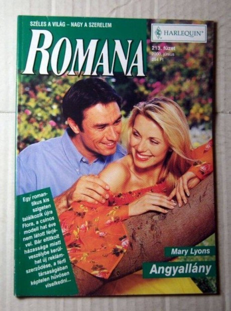 Romana 213. Angyallny (Mary Lyons) 2000 (romantikus)