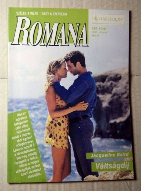 Romana 222. Vltsgdj (Jacqueline Baird) 2000 (romantikus)