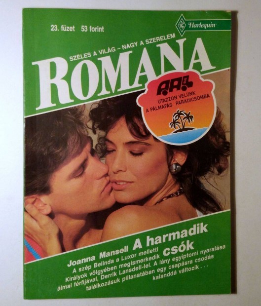 Romana 23. A Harmadik Csk (Joanna Mansell) 1991 (6kp+tartalom)