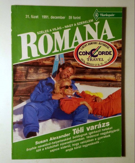 Romana 31. Tli Varzs (Susan Alexander) 1991 (6kp+tartalom)