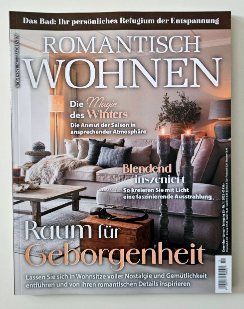 Romantisch Wohnen nmet nyelv lakberendezsi magazin 2025/1