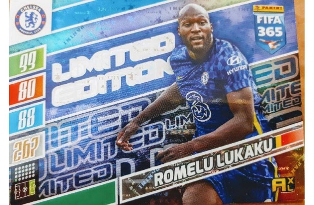 Romelu Lukaku Chelsea Limited Edition focis krtya Panini 2022