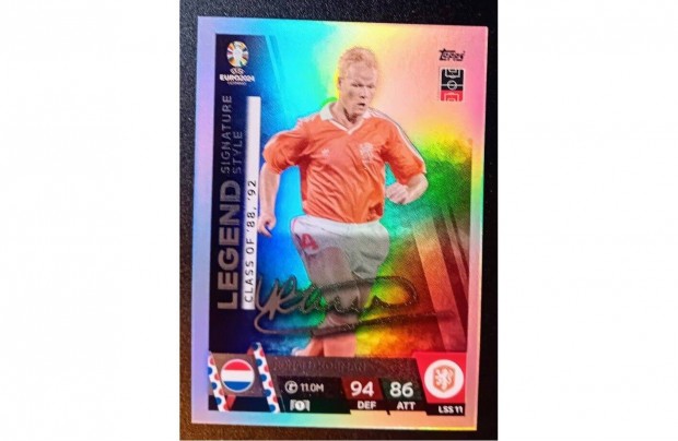 Ronald Koeman Hollandia Legend Signature Style focis krtya Euro 2024