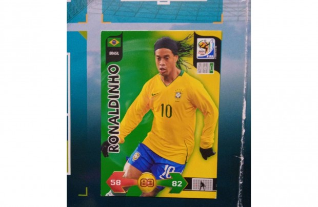 Ronaldinho (Brazlia) Panini Fifa World Cup 2010 krtya