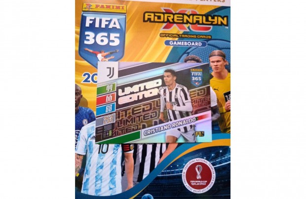 Ronaldo Panini Fifa 365 2022 XXL Limited focis krtya