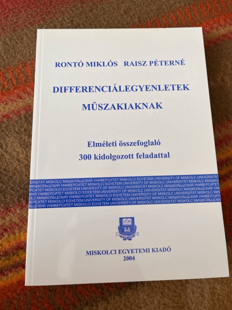 Ront Mikls - Raisz Ptern - Differencilegyenletek mszakiaknak