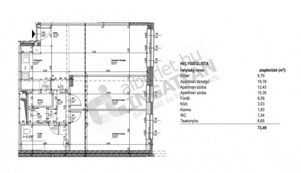 R�ppenty� utca �j�p�t�s� nappali + 2 h�l�szob�s