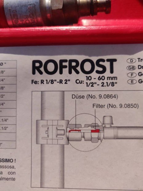 Rosenberger csfagyaszt Rofrost CO2 szrazjeges