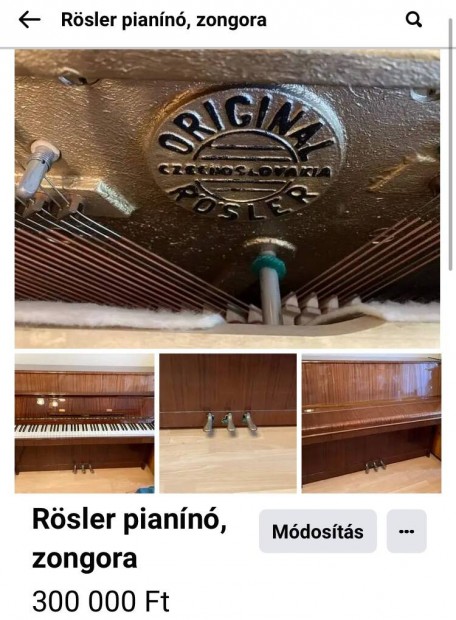 Rsler pianino, zongora