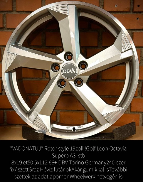 Rotor Design Új 19zoll 5x112 Alufelnik