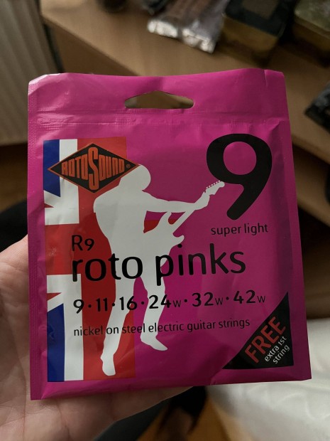 Rotosound R9 roto pinks elektromos gitrhr kszlet