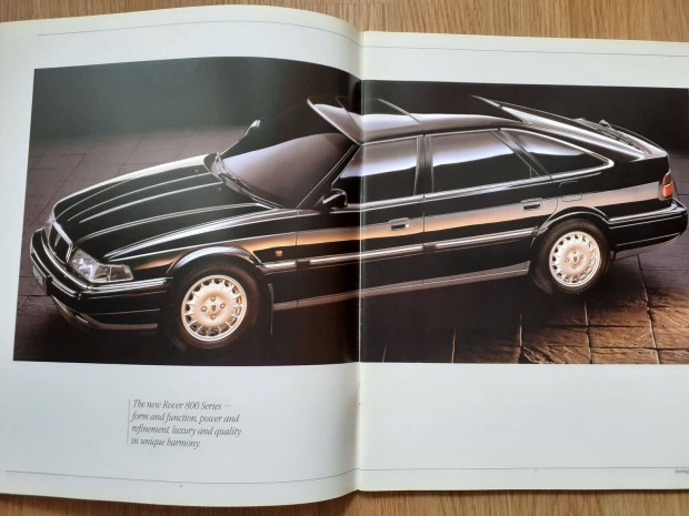 Rover 800 prospektus - 1992, angol nyelv